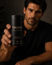 Man holding T-Balance testosterone support